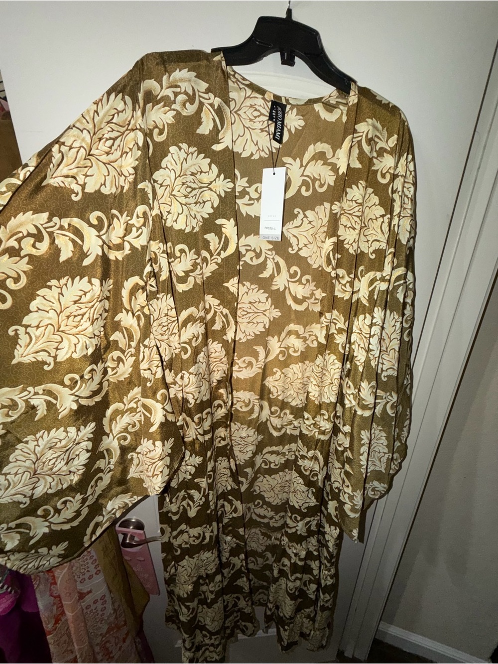 Sold————Made-in-India Kimono Robe - Picture 6 of 8